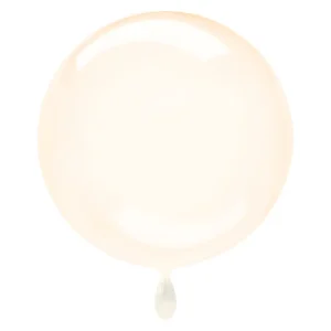 Folienballon clearz kugel orange 55cm anagram