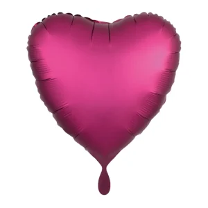 Folienballon einfarbig herz satin pink pink 43cm anagram