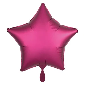 Folienballon einfarbig stern satin pink 43cm anagram