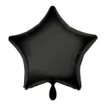 Folienballon einfarbig stern schwarz schwarz 43cm anagram