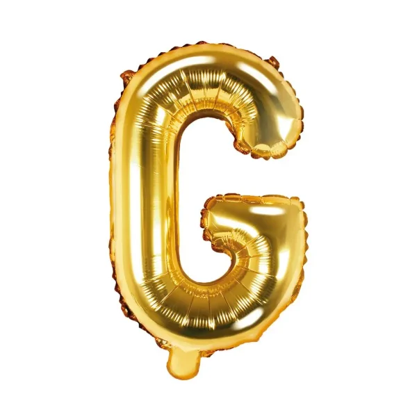 Folienballons buchstabe g gold 35cm