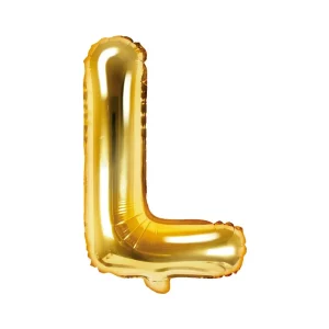 Folienballons buchstabe l gold 35cm