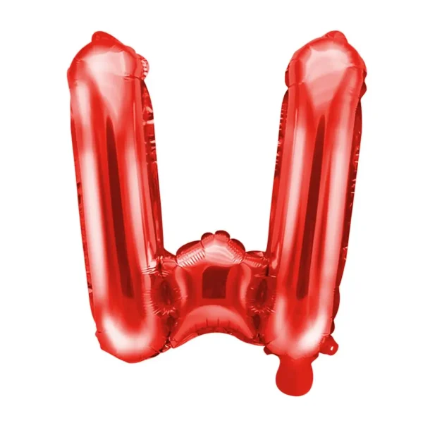 Folienballons buchstabe w rot 35cm