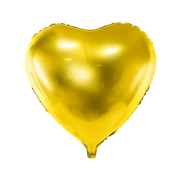 Folienballons herz gold 61cm
