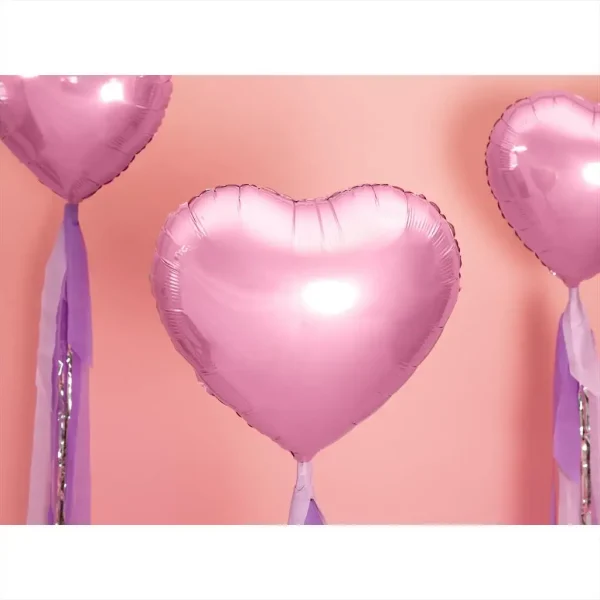 Folienballons herz rosa 45cm 02
