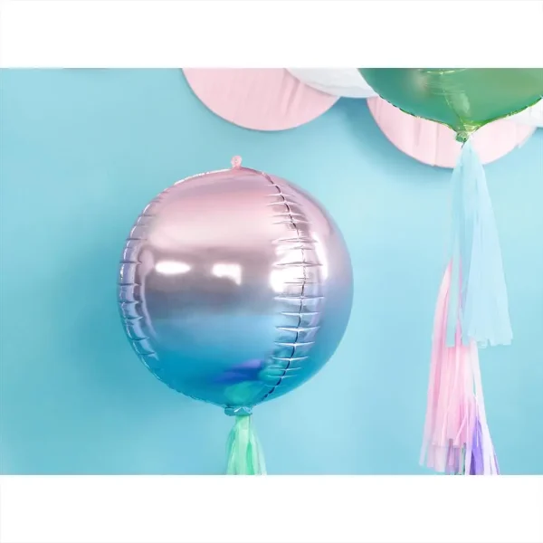 Folienballons rund kugel lila blau 35cm 02