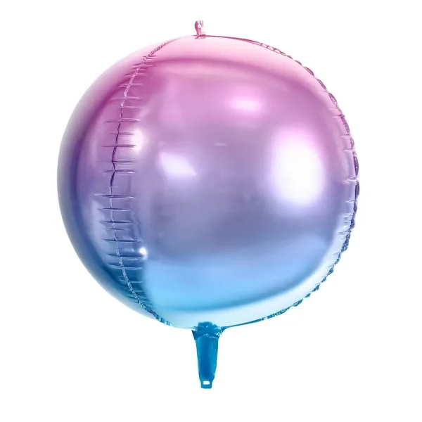Folienballons rund kugel lila blau 35cm