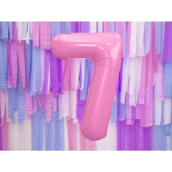 Folienballons zahl 7 rosa 86cm 02