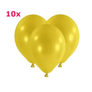 Latexballons rund gelb 10