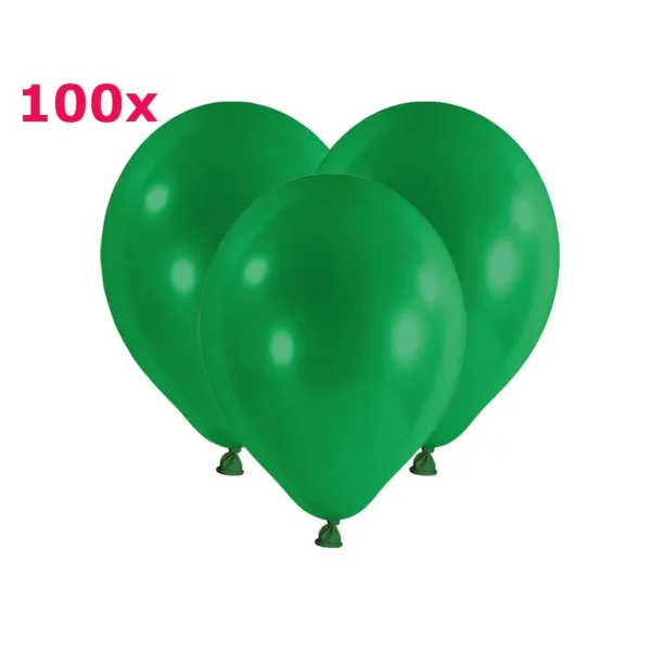 Latexballons rund gruen 100