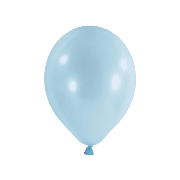 Latexballons rund hellblau 1