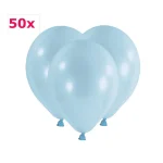 Latexballons rund hellblau 50