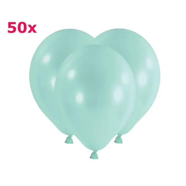 Latexballons rund mint 50