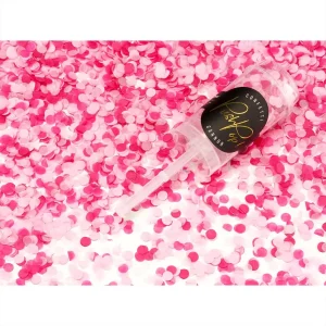 Partyzubehoer 1 konfetti push pops pink rosa 8mm partydeco party