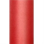 Partyzubehoer 1 tuellstoff rot 9m 15cm partydeco party