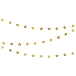 Raumdekoration girlanden banner tasseln gold 3 6mx5cm partydeco party