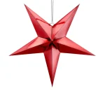 Raumdekoration papierstern rot 70cm partydeco weihnachten